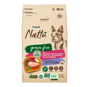 Racao Premier Nattu Grain Free Caes 2.5kg